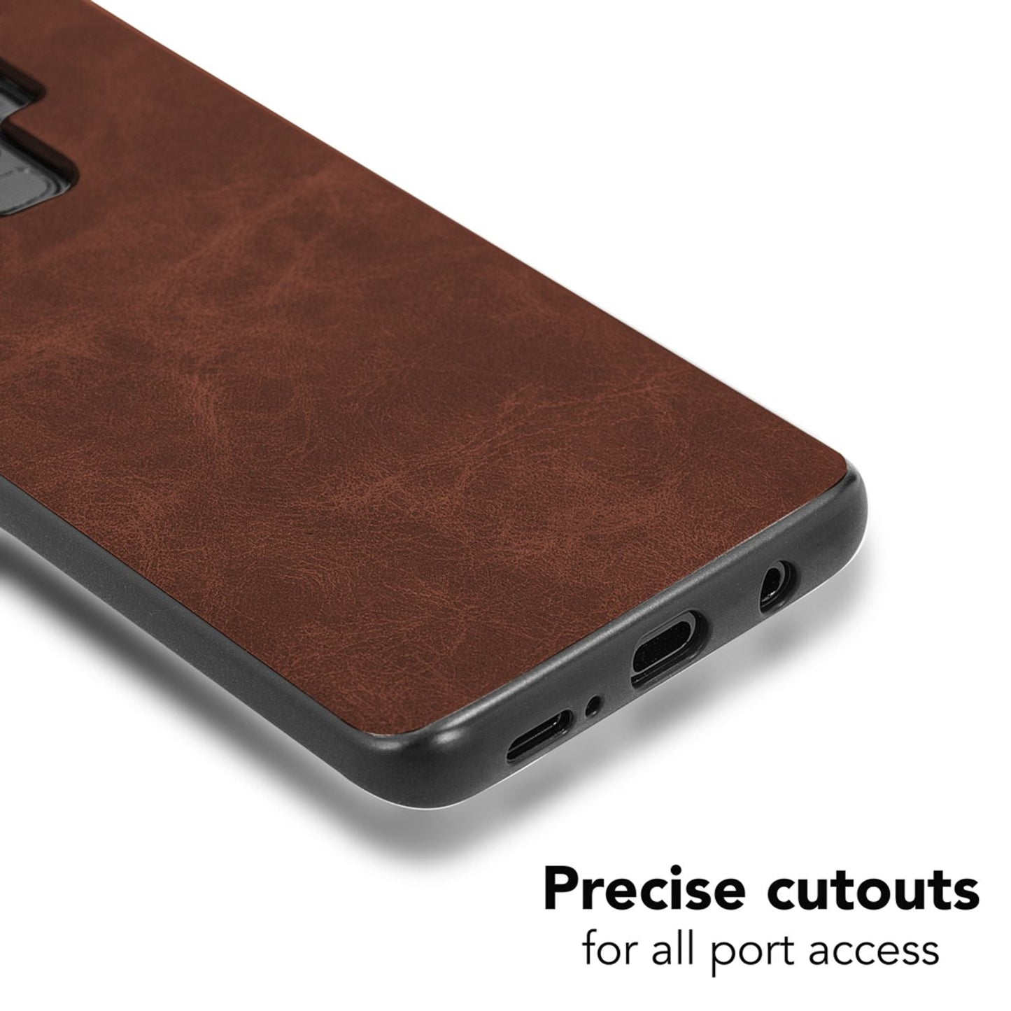 Samsung Galaxy S9 Plus Kunstleder Hülle von NALIA, Schutzhülle Dünne Handy Hülle