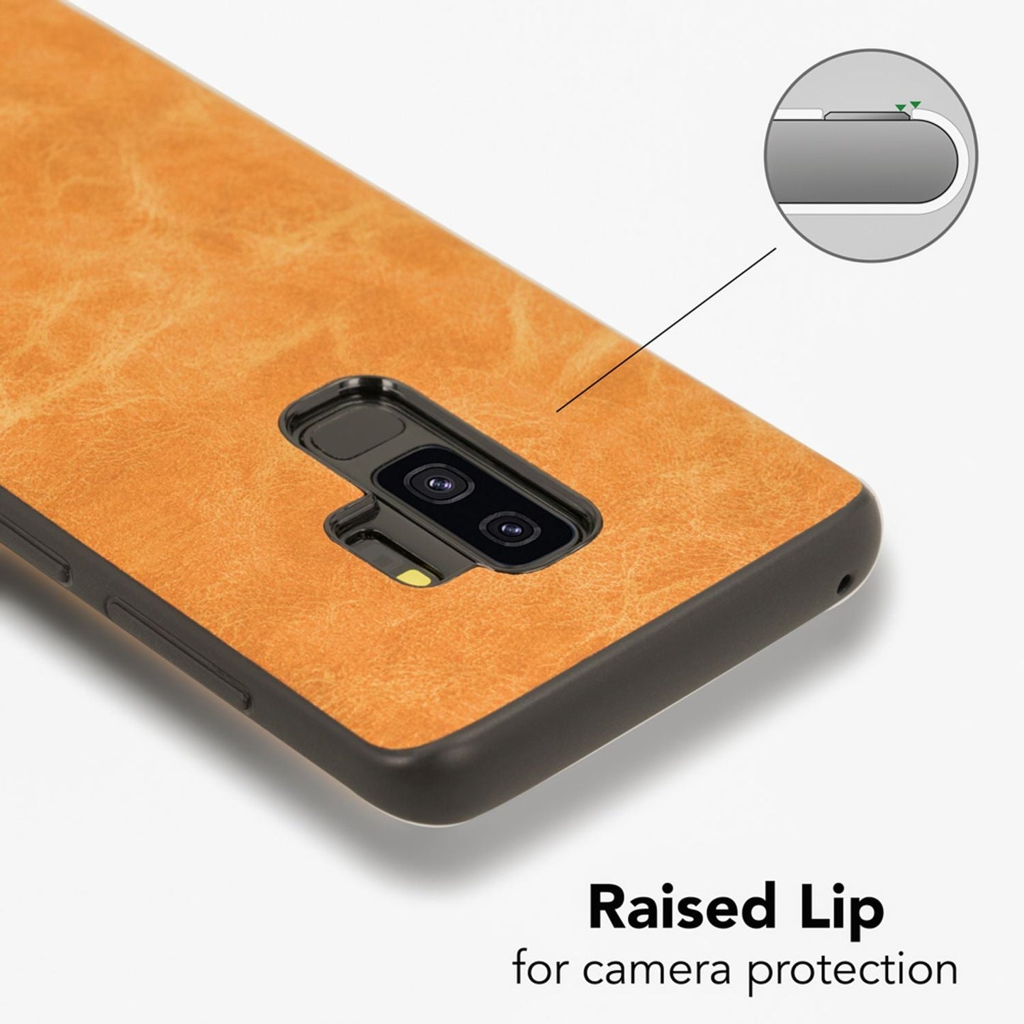 Samsung Galaxy S9 Plus Kunstleder Hülle von NALIA, Schutzhülle Dünne Handy Hülle