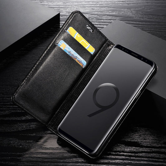 Samsung Galaxy S9 Plus Klapp Hülle von NALIA, Handy Flip Case Kunstleder Cover