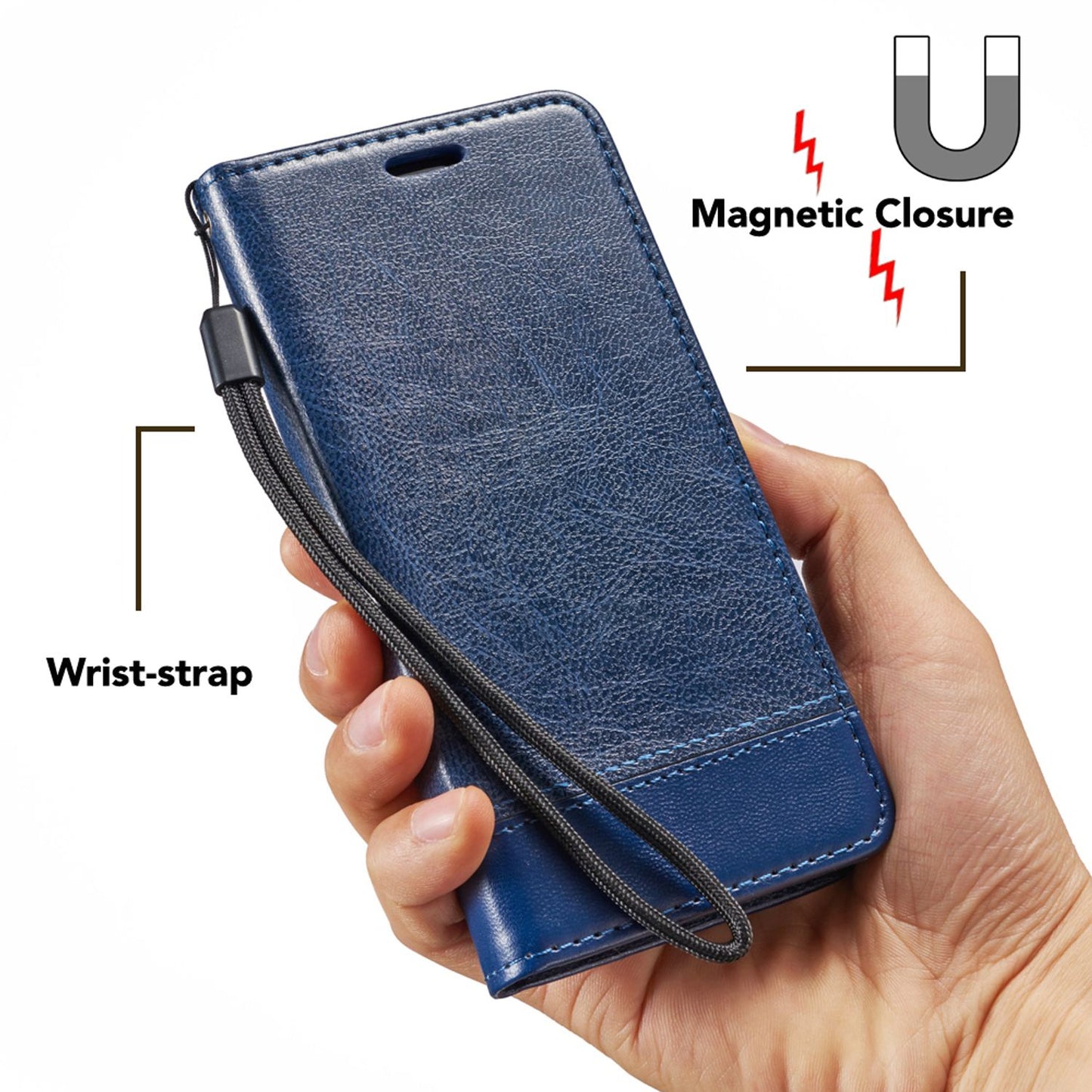 Samsung Galaxy S9 Plus Klapp Hülle von NALIA, Handy Flip Case Kunstleder Cover