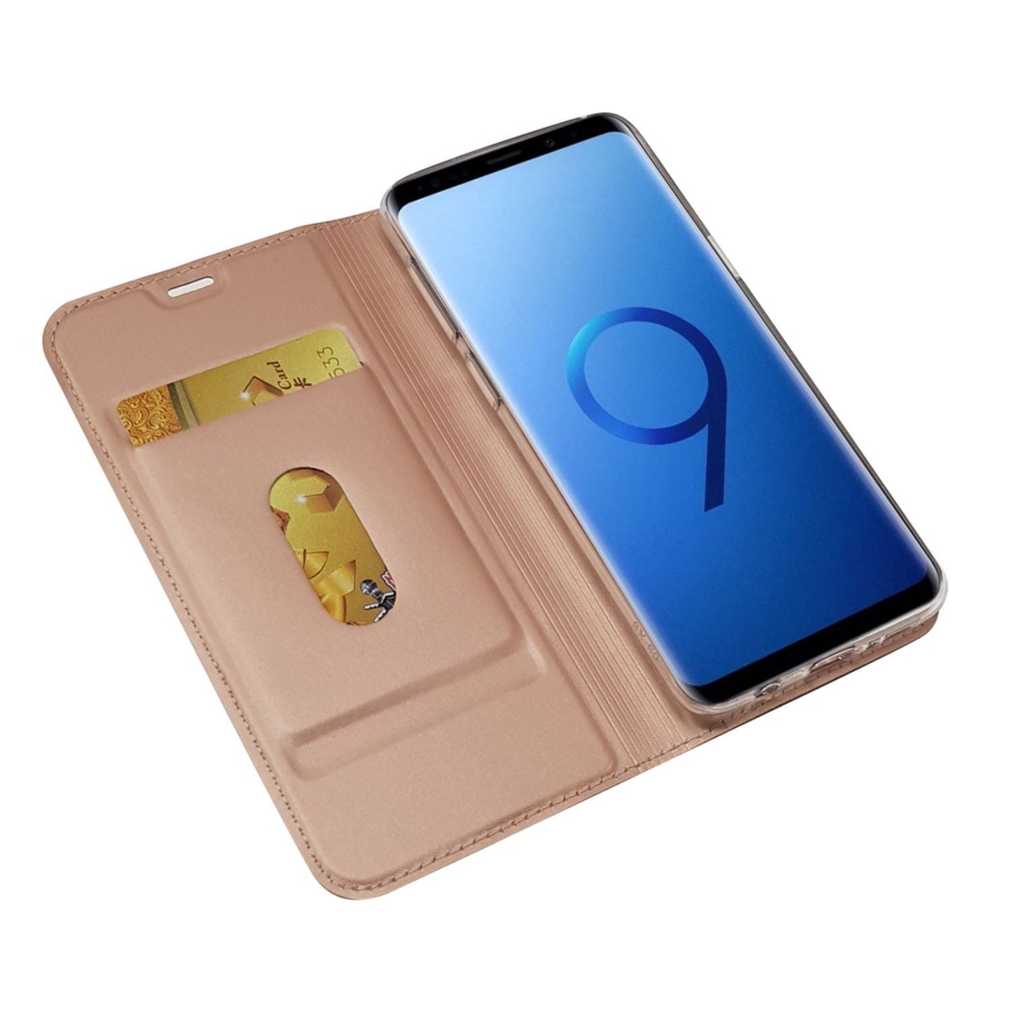 Samsung Galaxy S9 Hülle Klapphülle von NALIA, Slim Kickstand Handyhülle Flip-Case Cover
