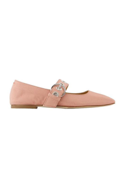 Uma Eyelet Ballerinas - Aeyde - Seide - Rosa