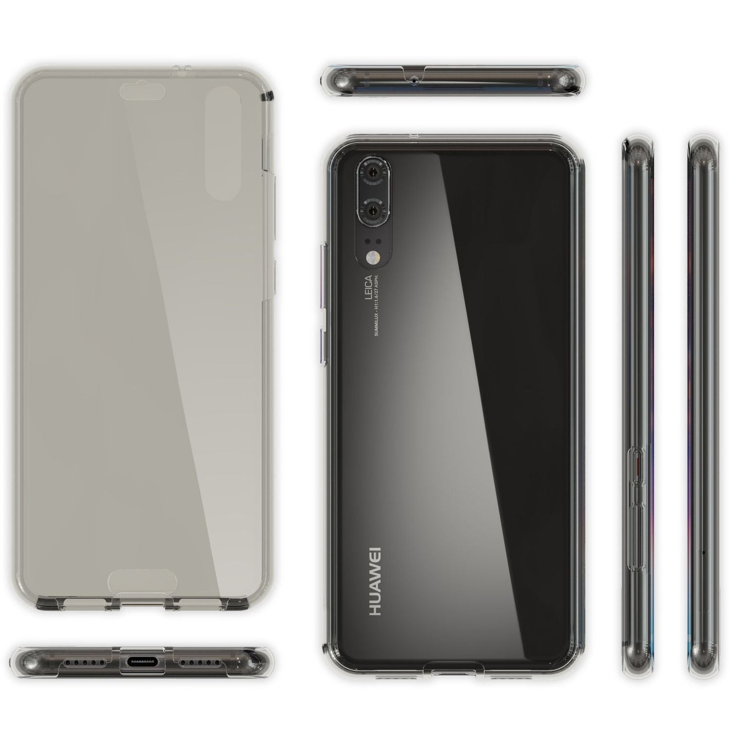 Husă Huawei P20 NALIA 360 de grade, husă de protecție premium cu protecție integrală - protecție completă din silicon subțire