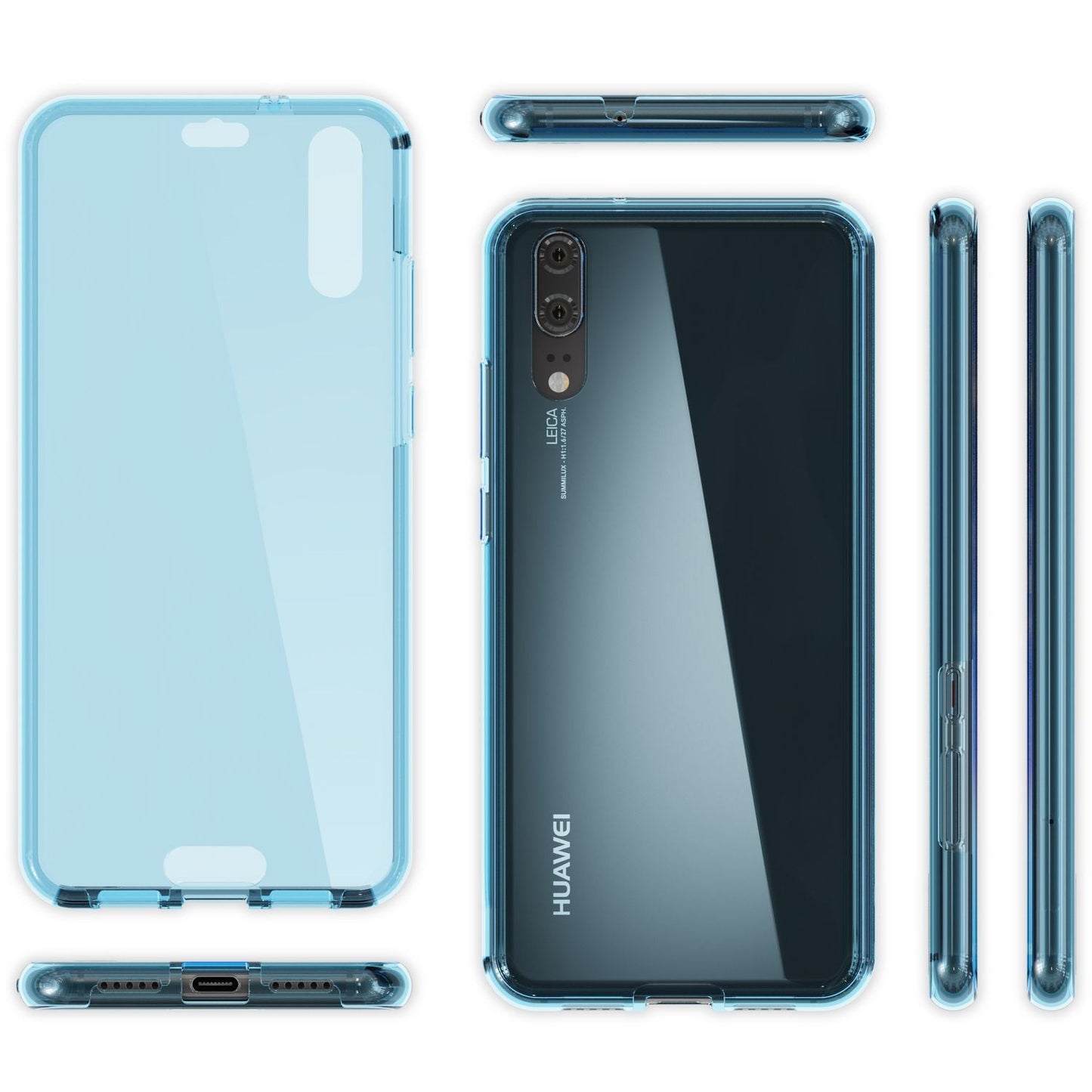 Husă Huawei P20 NALIA 360 de grade, husă de protecție premium cu protecție integrală - protecție completă din silicon subțire