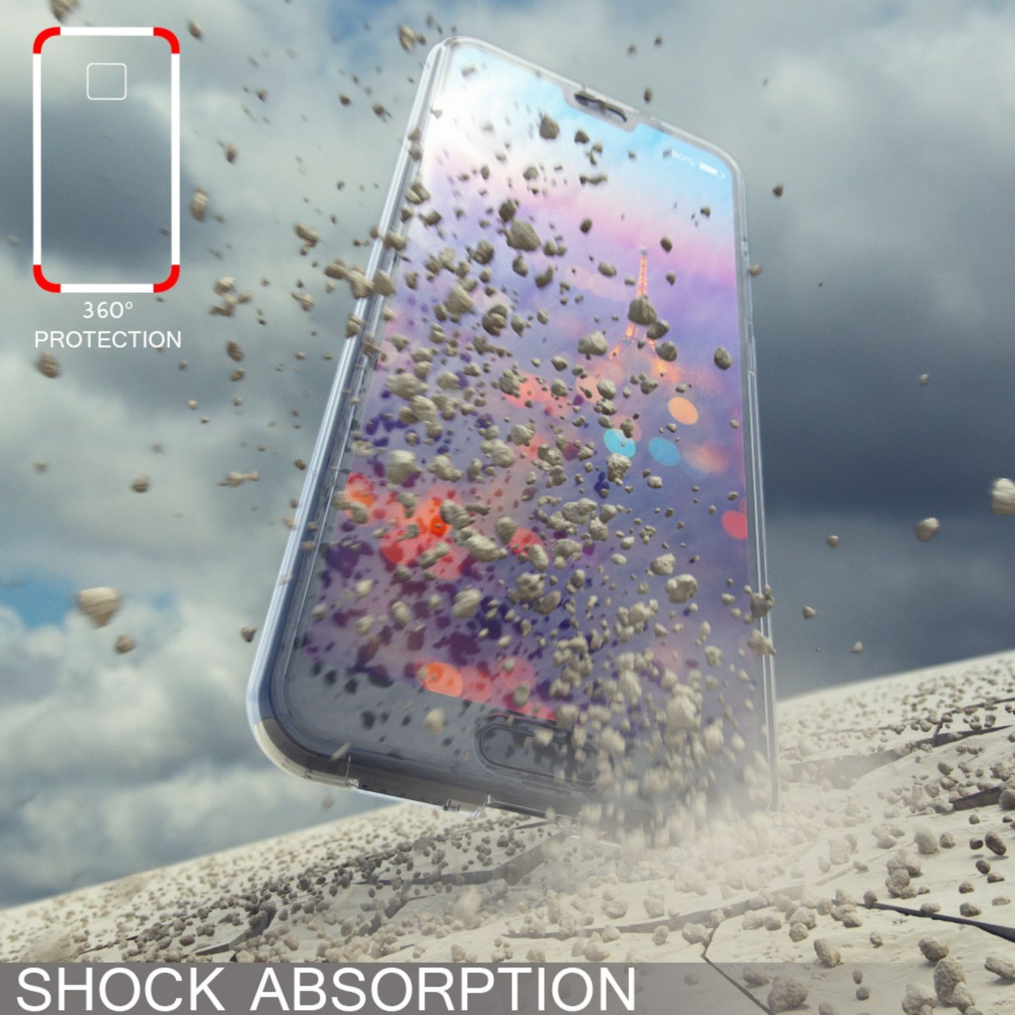 Husă Huawei P20 NALIA 360 de grade, husă de protecție premium cu protecție integrală - protecție completă din silicon subțire