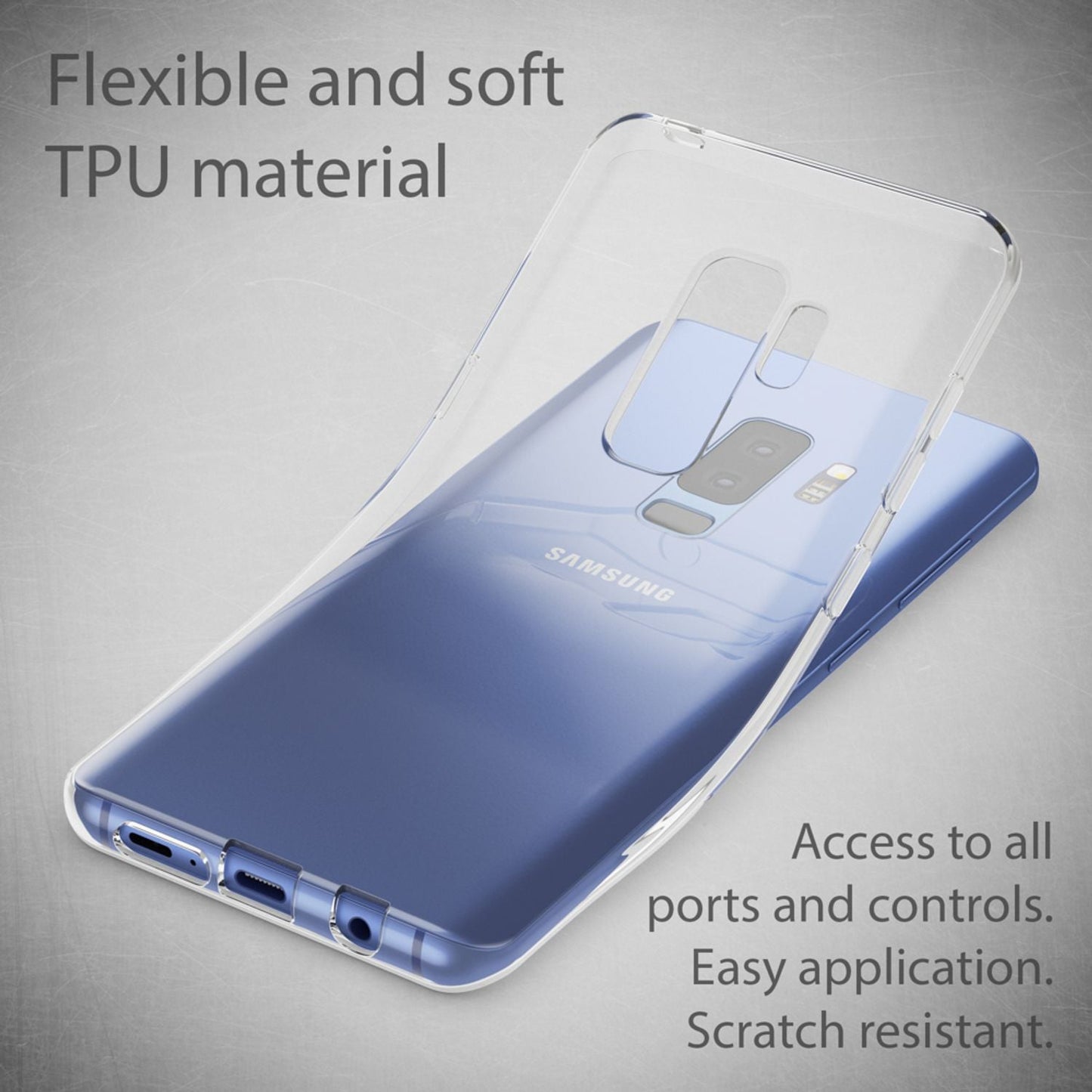 Samsung Galaxy S9 Plus Handy Hülle von NALIA, Slim Silikon Case Schutz Cover