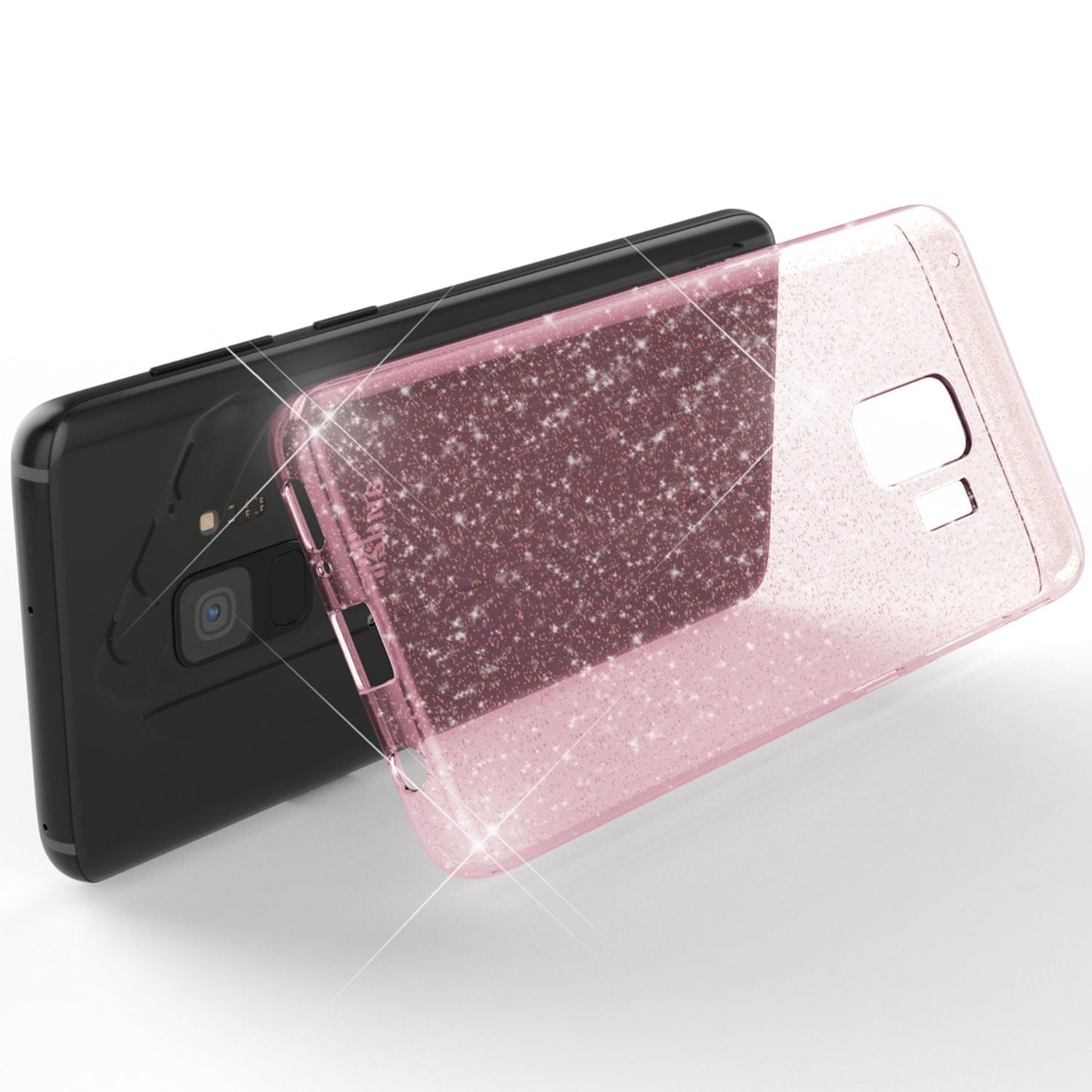 NALIA Glitter Handy Hülle für Samsung Galaxy S9, Glitzer Silikon Case Cover