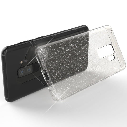 NALIA Glitter Handy Hülle für Samsung Galaxy S9 Plus Glitzer Cover Silikon Case