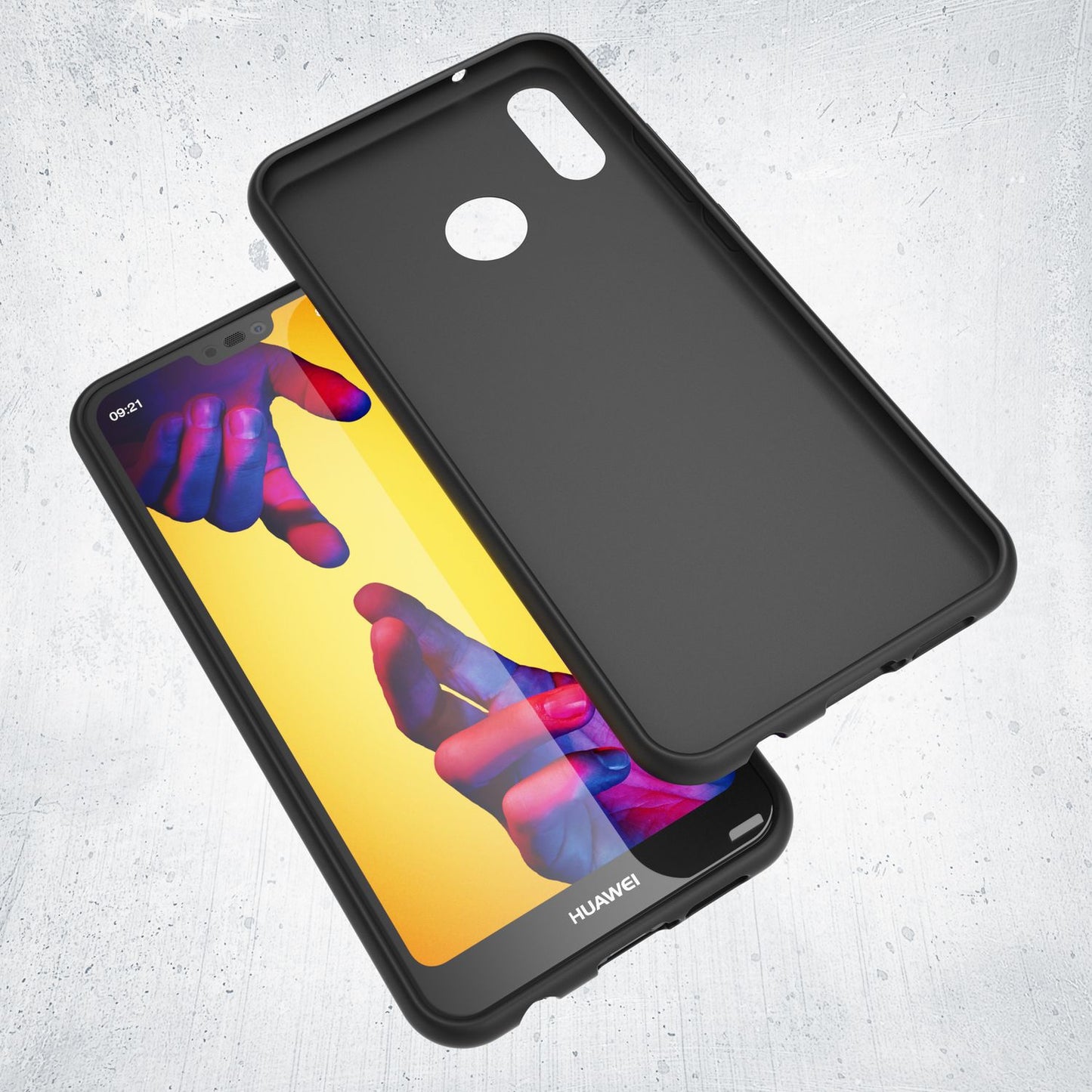 NALIA NeonShock Case - Ultra-Slim TPU Silikon, Kompatibel Huawei P20 Lite