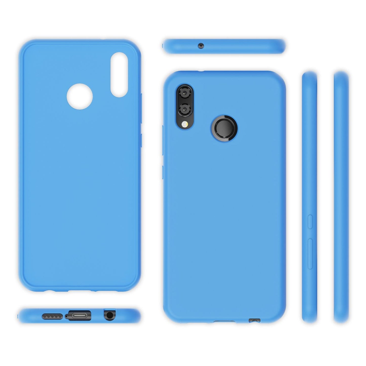 NALIA NeonShock Case - Ultra-Slim TPU Silikon, Kompatibel Huawei P20 Lite