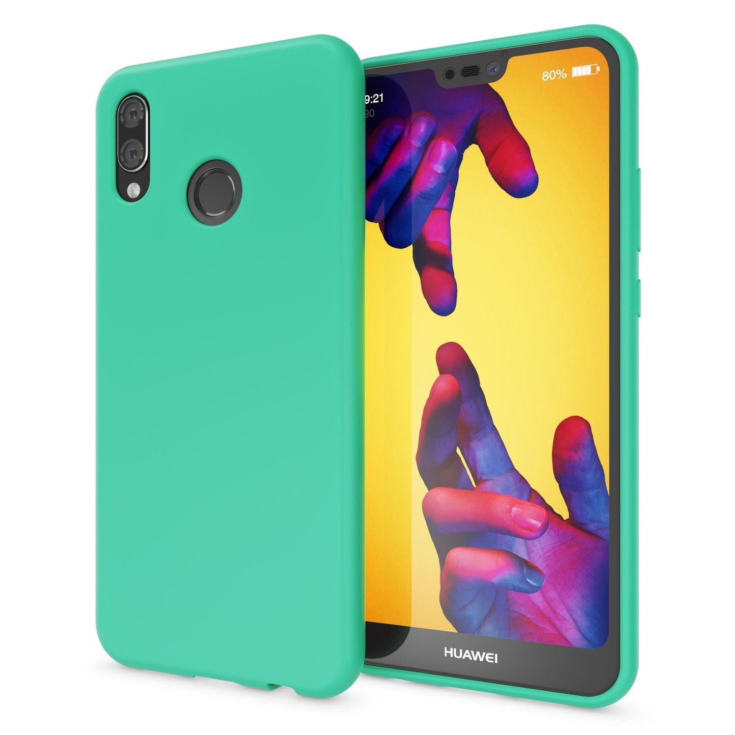 NALIA NeonShock Case - Ultra-Slim TPU Silikon, Kompatibel Huawei P20 Lite
