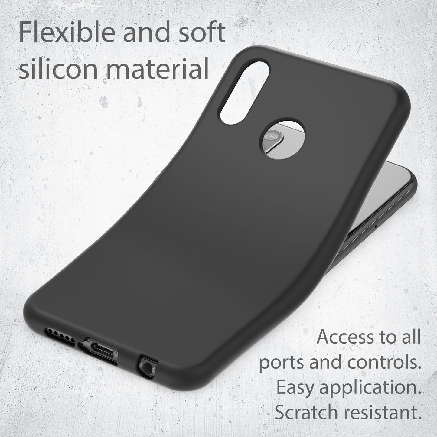 NALIA NeonShock Case - Ultra-Slim TPU Silikon, Kompatibel Huawei P20 Lite