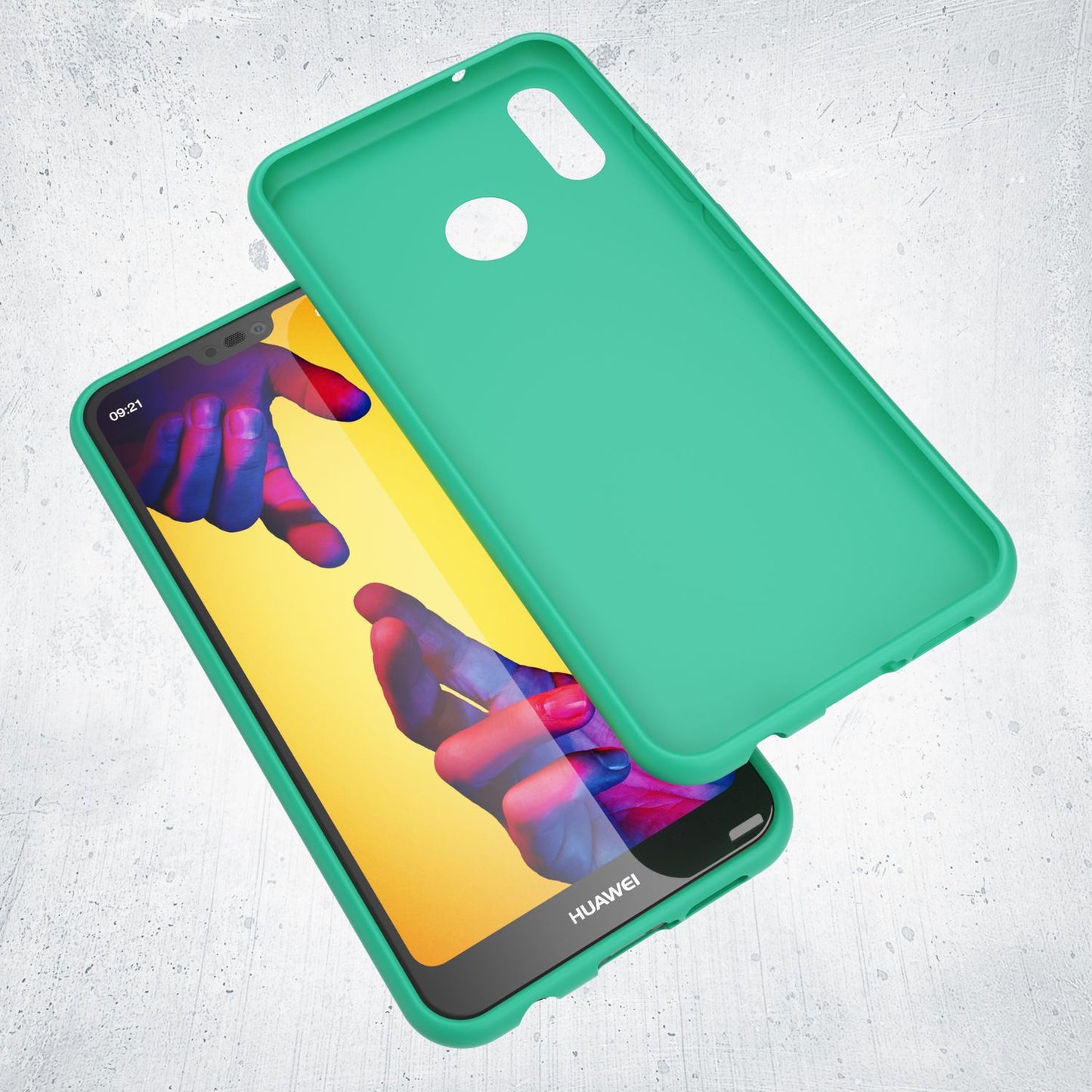 NALIA NeonShock Case - Ultra-Slim TPU Silikon, Kompatibel Huawei P20 Lite