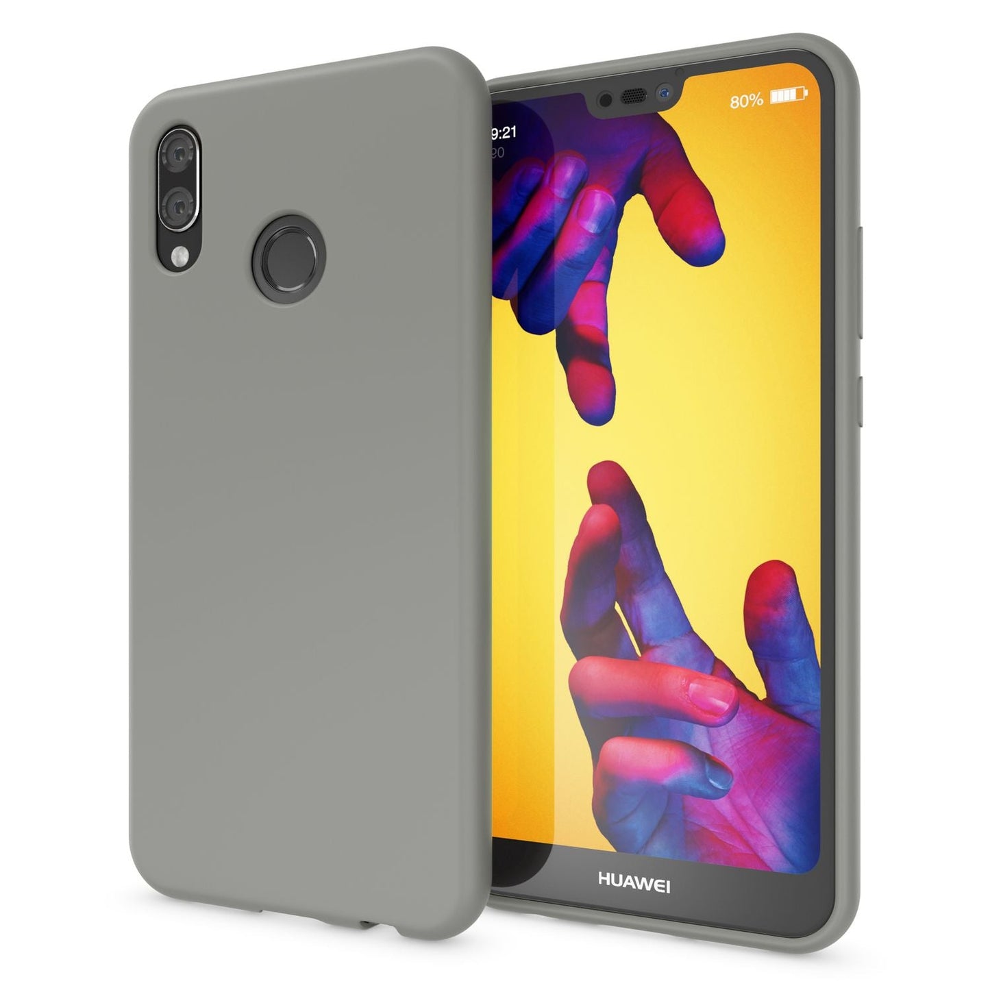 NALIA NeonShock Case - Ultra-Slim TPU Silikon, Kompatibel Huawei P20 Lite