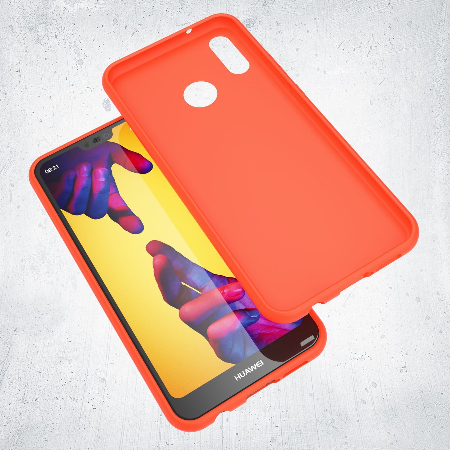 NALIA NeonShock Case - Ultra-Slim TPU Silikon, Kompatibel Huawei P20 Lite
