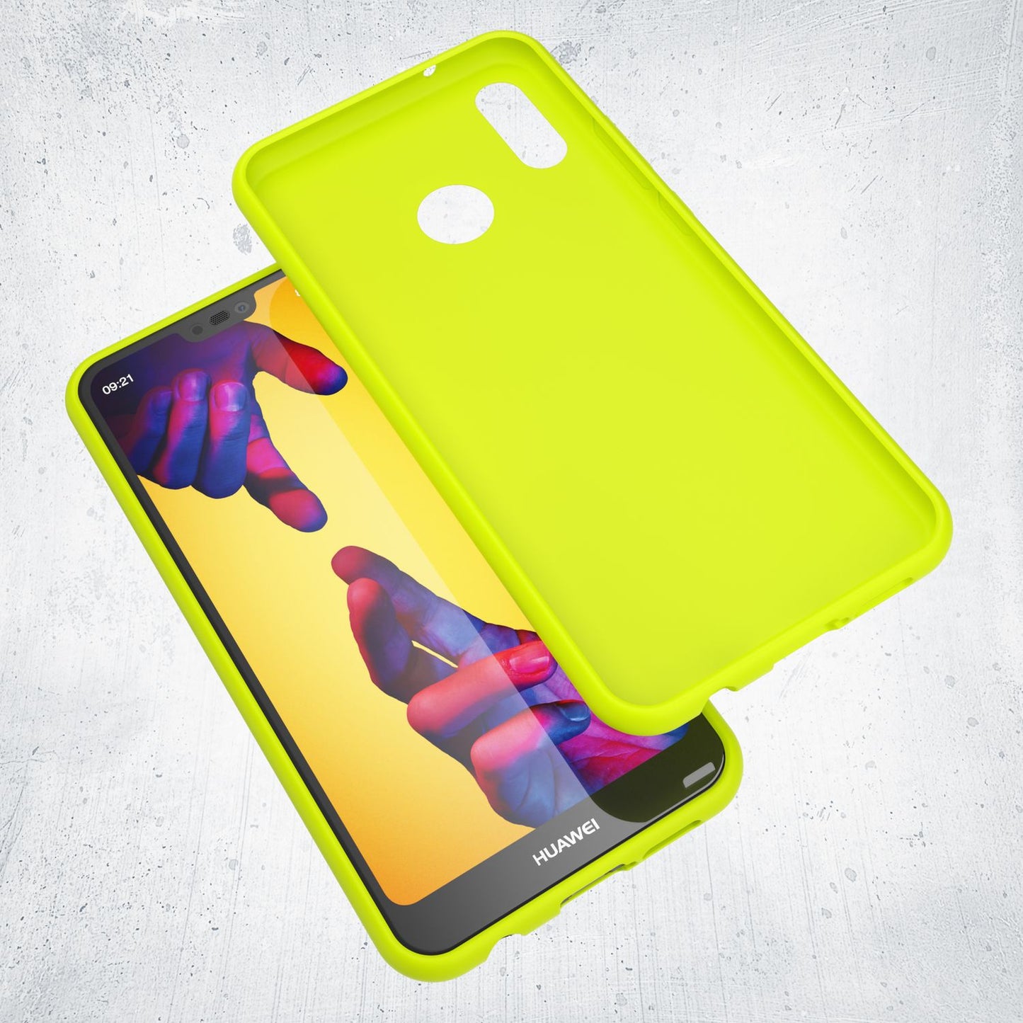 NALIA NeonShock Case - Ultra-Slim TPU Silikon, Kompatibel Huawei P20 Lite