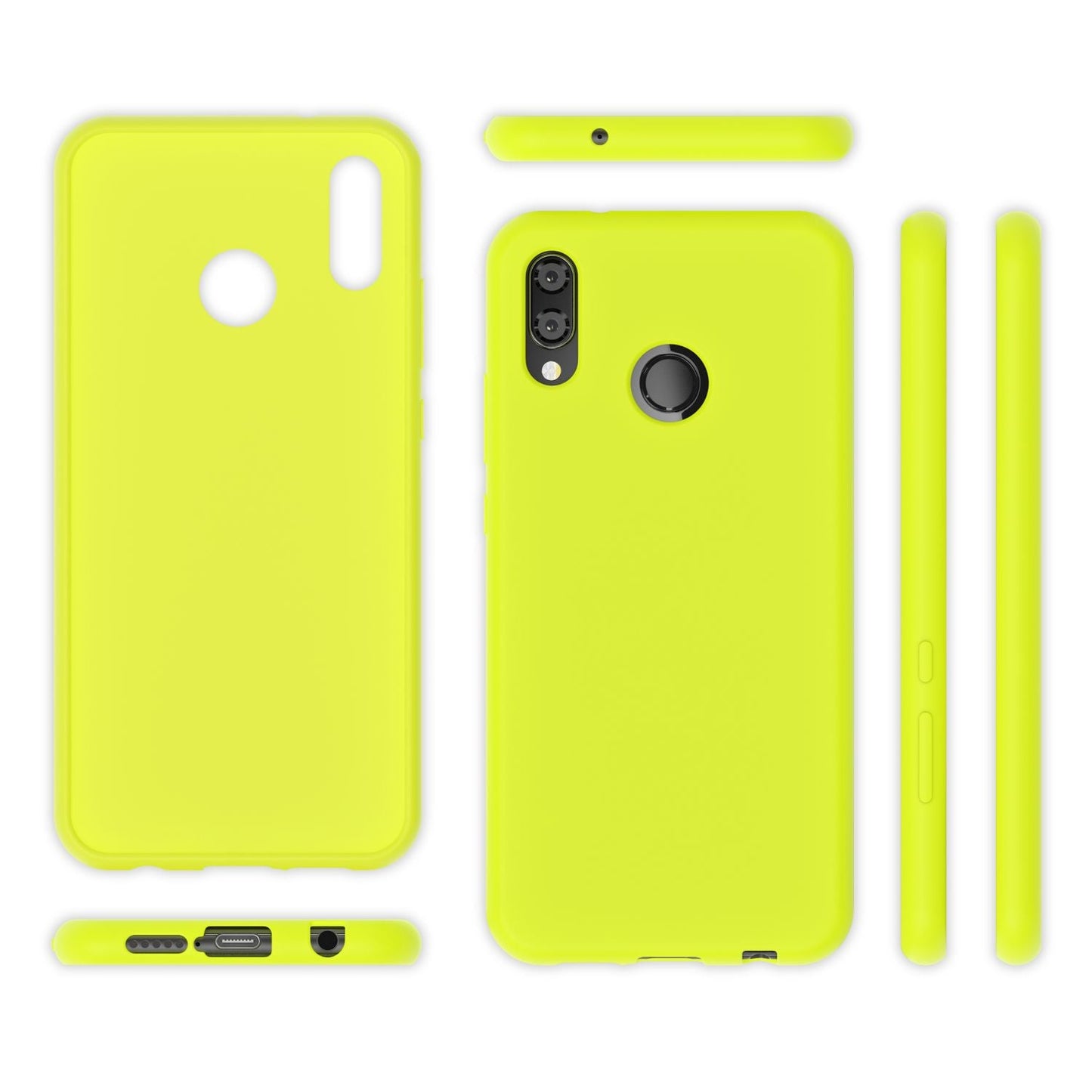 NALIA NeonShock Case - Ultra-Slim TPU Silikon, Kompatibel Huawei P20 Lite