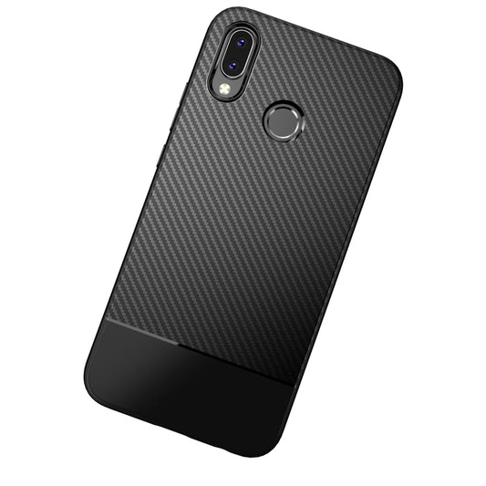 Husă de telefon pentru Huawei P20 Lite de la NALIA, carcasă subțire și moale din silicon, aspect subțire de carbon