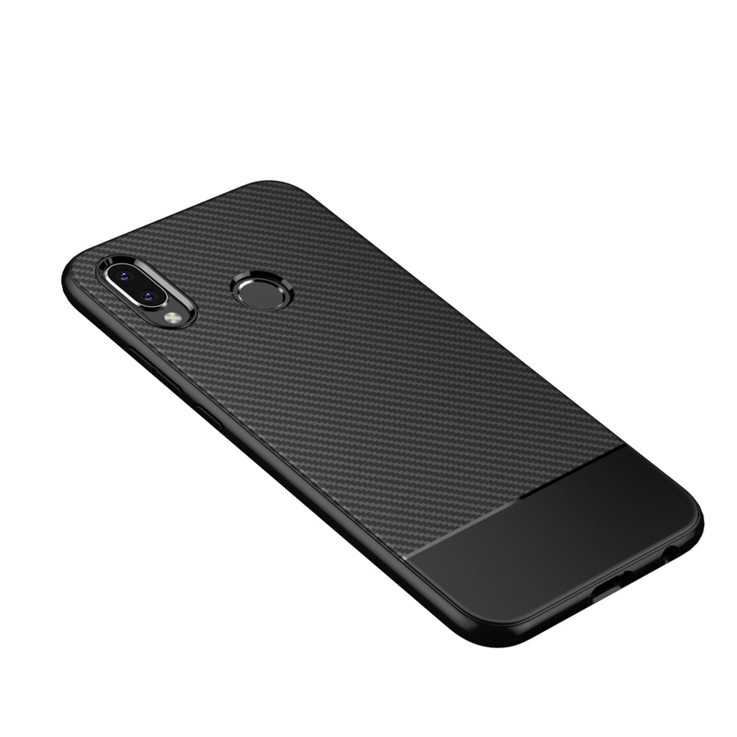 Husă de telefon pentru Huawei P20 Lite de la NALIA, carcasă subțire și moale din silicon, aspect subțire de carbon