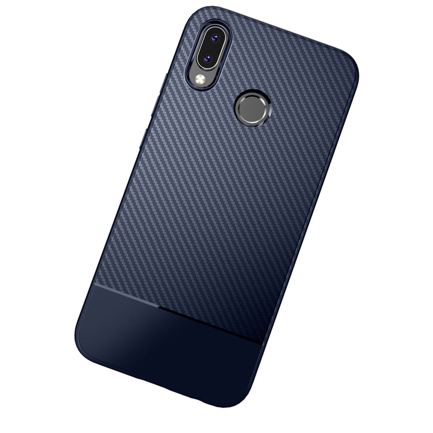 Husă de telefon pentru Huawei P20 Lite de la NALIA, carcasă subțire și moale din silicon, aspect subțire de carbon