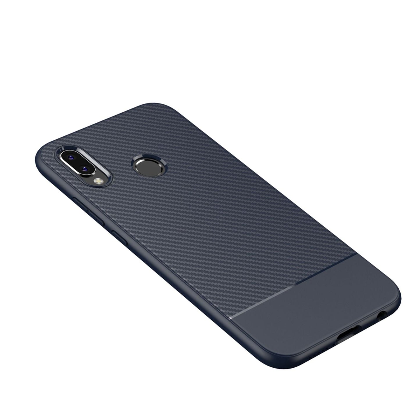 Husă de telefon pentru Huawei P20 Lite de la NALIA, carcasă subțire și moale din silicon, aspect subțire de carbon