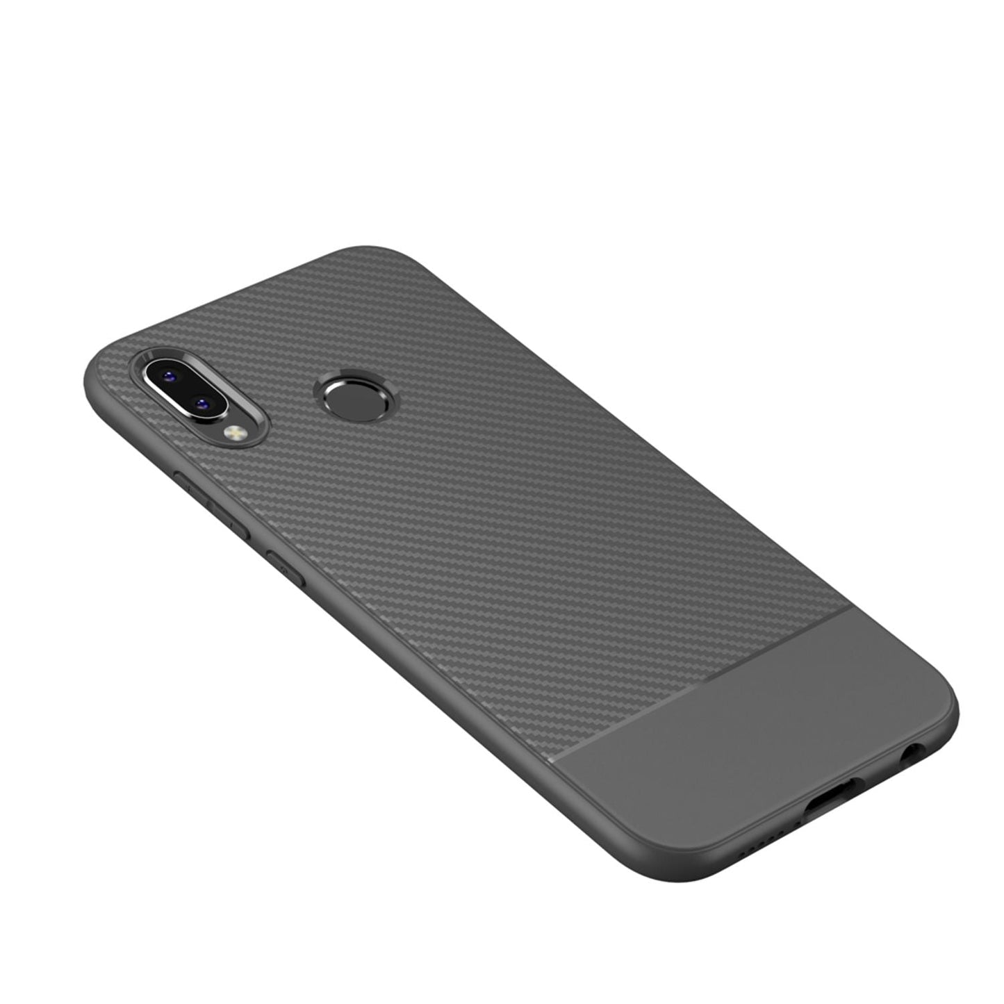 Husă de telefon pentru Huawei P20 Lite de la NALIA, carcasă subțire și moale din silicon, aspect subțire de carbon