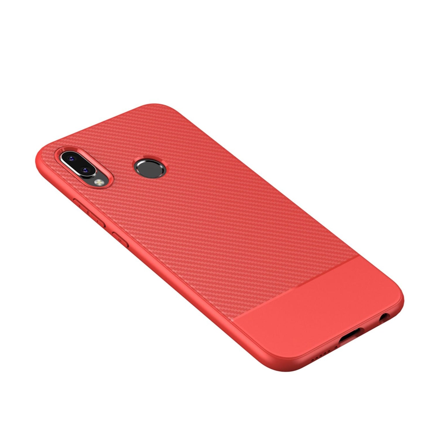 Husă de telefon pentru Huawei P20 Lite de la NALIA, carcasă subțire și moale din silicon, aspect subțire de carbon