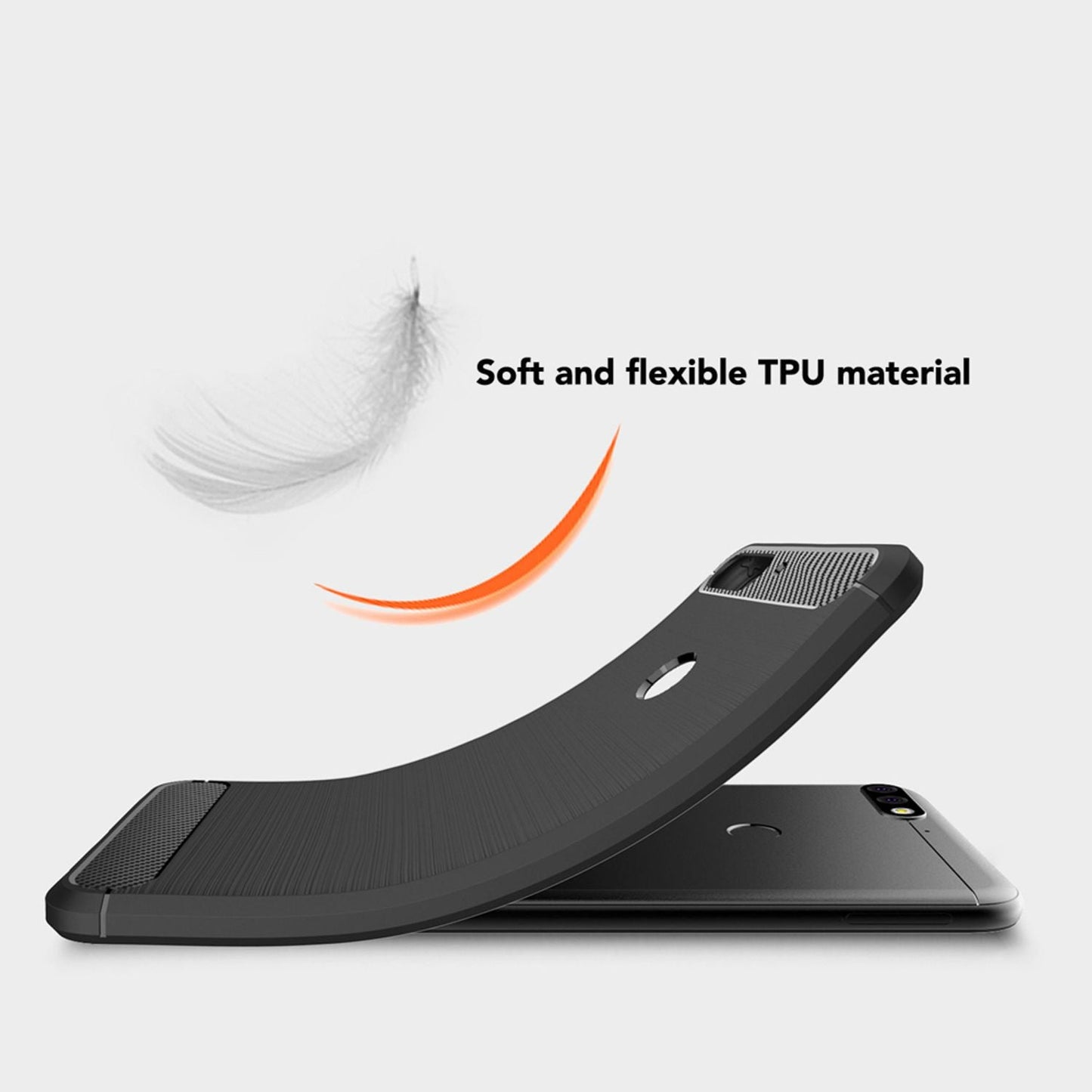 NALIA Hülle Handyhülle für Huawei Y7 (2018), Slim Silikon Case Schutz Cover Etui