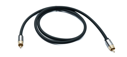 SYSTEM-S Audio Cinch RCA Kabel 100 cm 1 polig Stecker zu Stecker