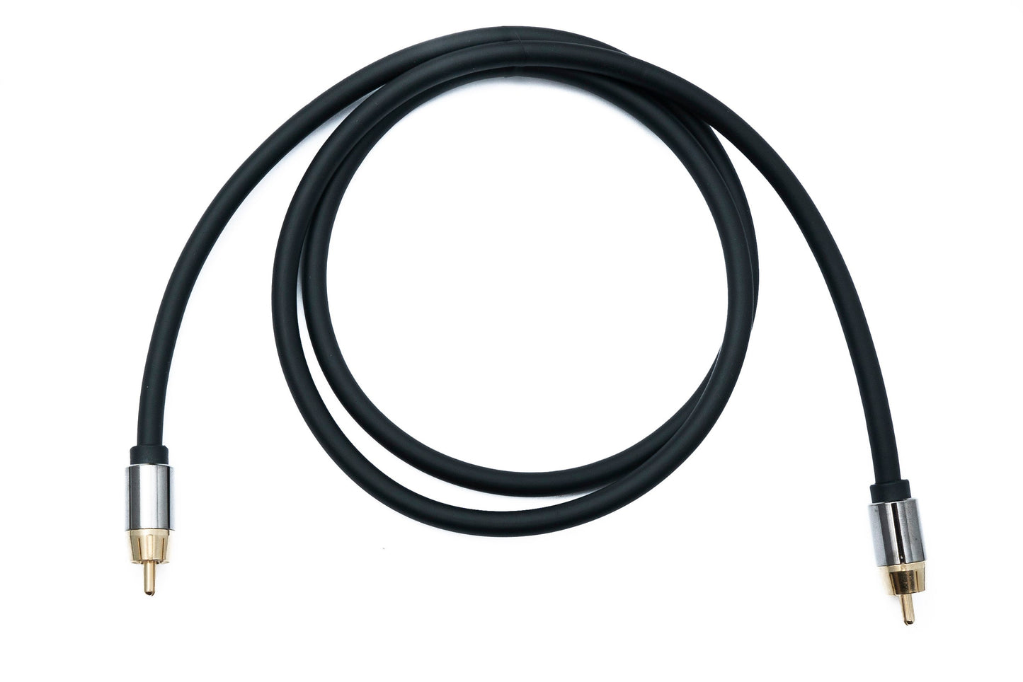 SYSTEM-S Audio Cinch RCA Kabel 100 cm 1 polig Stecker zu Stecker