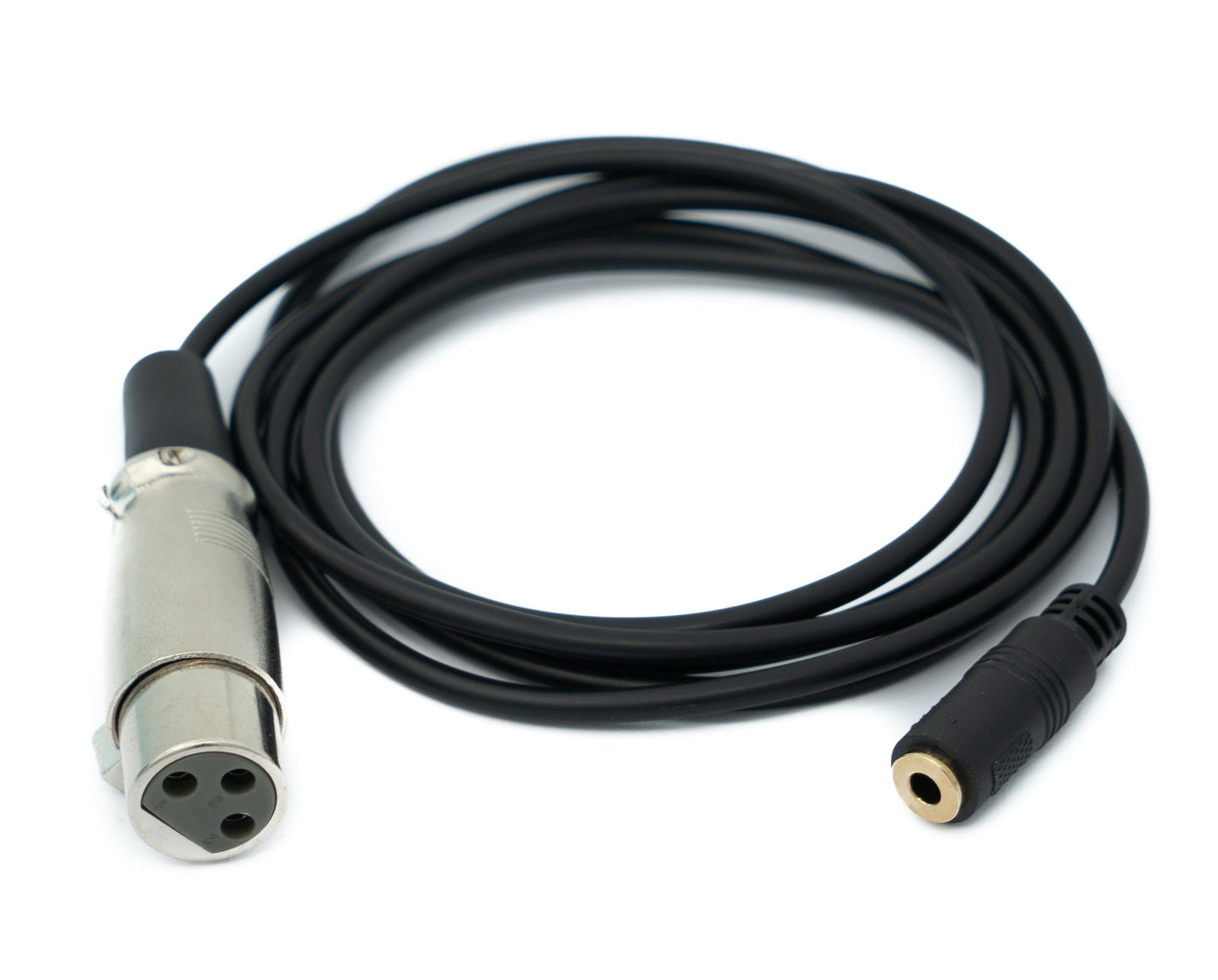 SYSTEM-S Audio Kabel 1,5 m 3.5 mm Klinke Buchse zu XLR 3 polig Buchse AUX Schwarz
