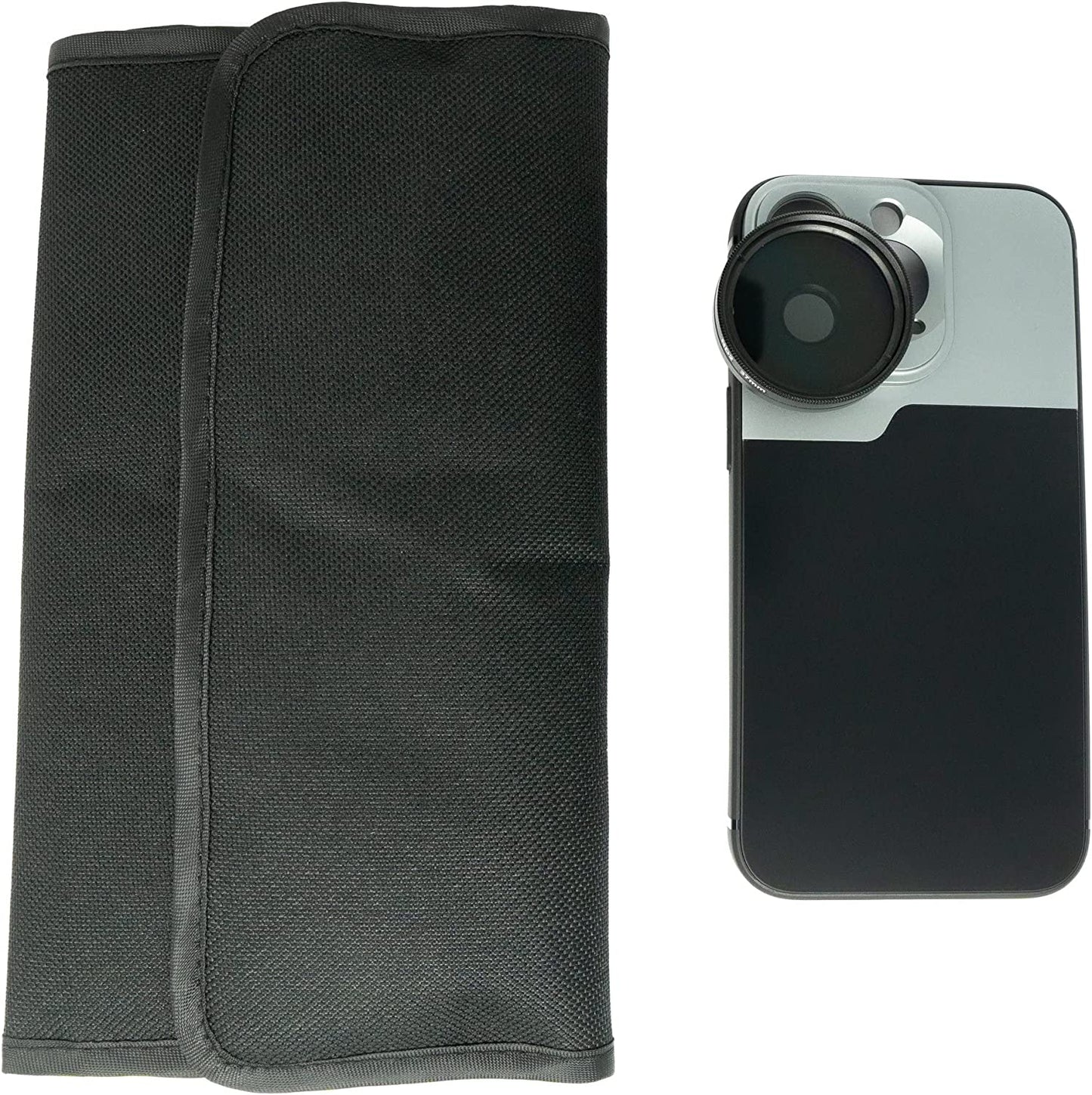 SYSTEM-S ND Filter Set 37 mm Neutraldichte mit Hülle und Tasche für iPhone 14 Pro
