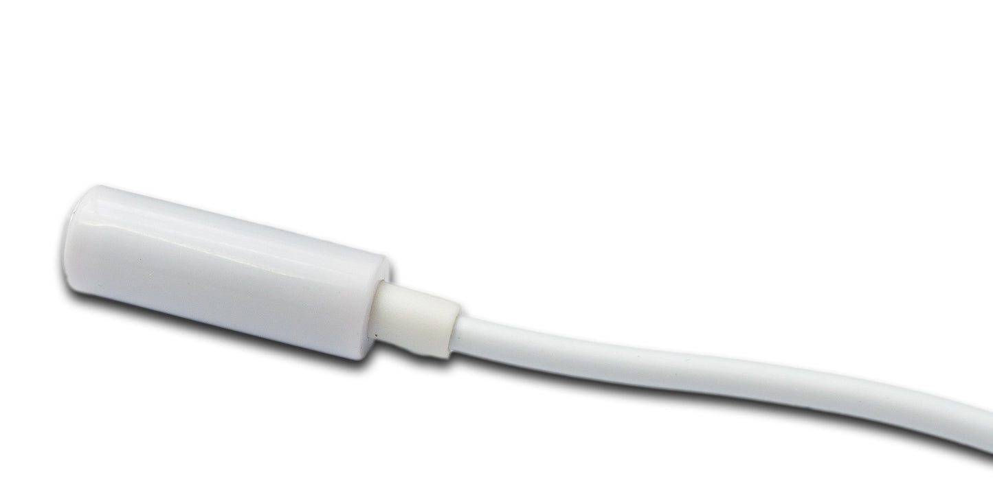 SYSTEM-S Audio Kabel 100 cm Stereo AUX Klinke 3,5 mm Stecker zu Buchse in Weiß