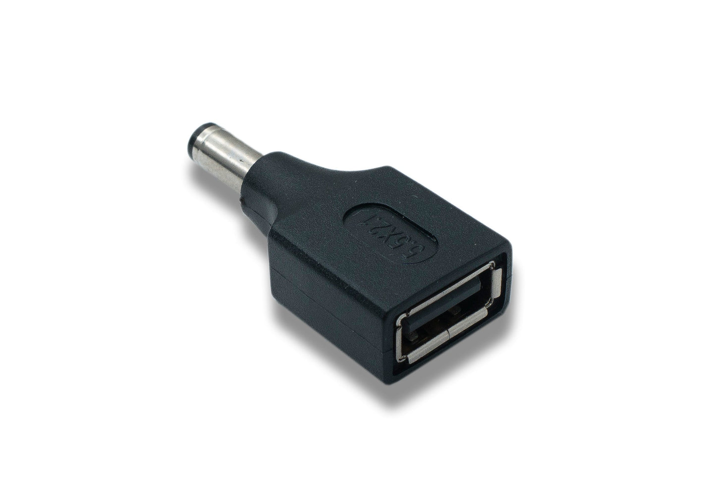SYSTEM-S DC Adapter 20V 5,5 x 2,1 Stecker zu USB 2.0 Buchse Kabel in Schwarz