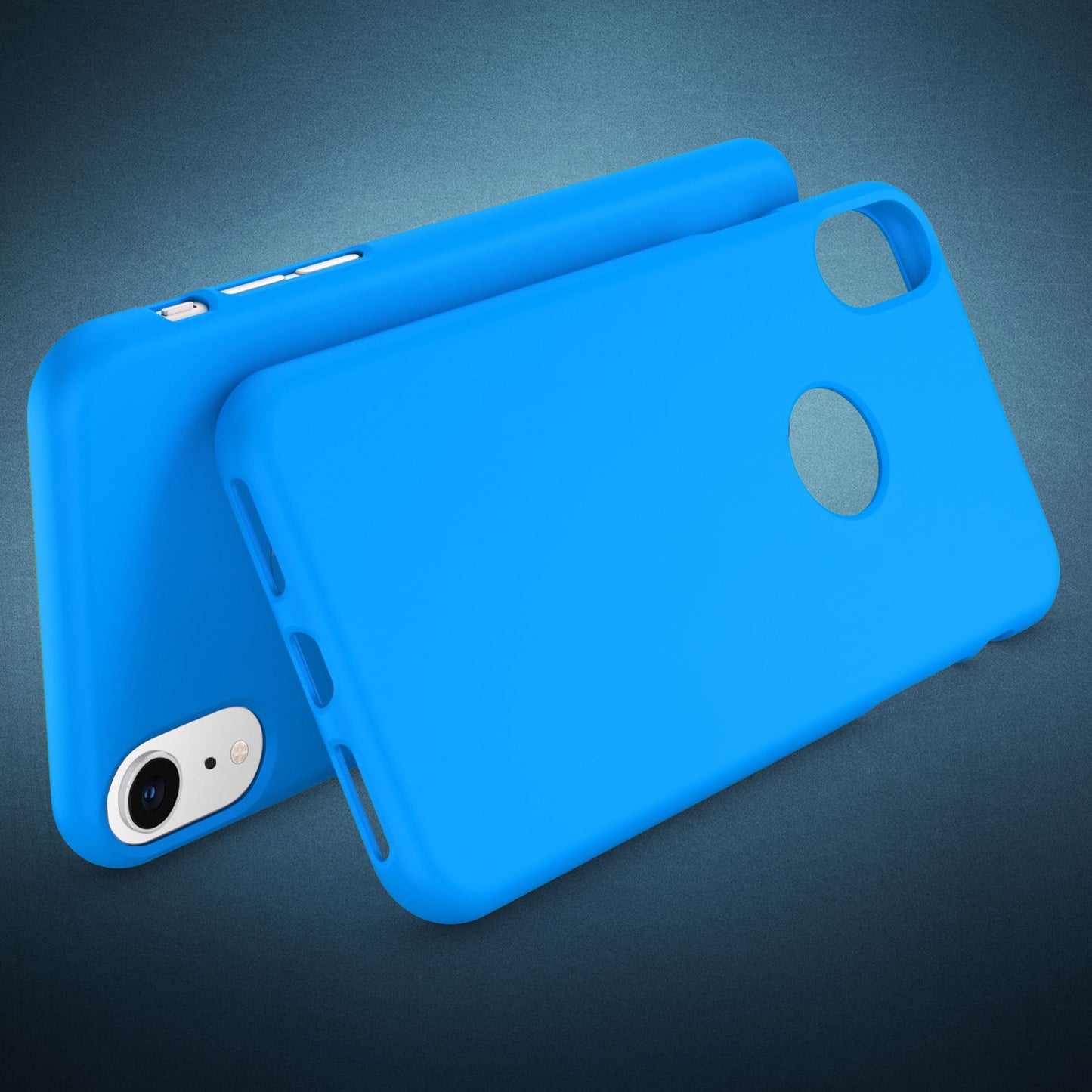 NALIA Handyhülle für Apple iPhone XR, Ultra-Slim Hülle Silikon Neon Case Cover