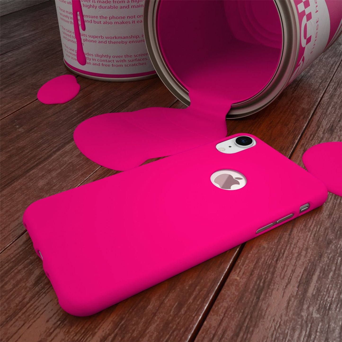 NALIA Handyhülle für Apple iPhone XR, Ultra-Slim Hülle Silikon Neon Case Cover