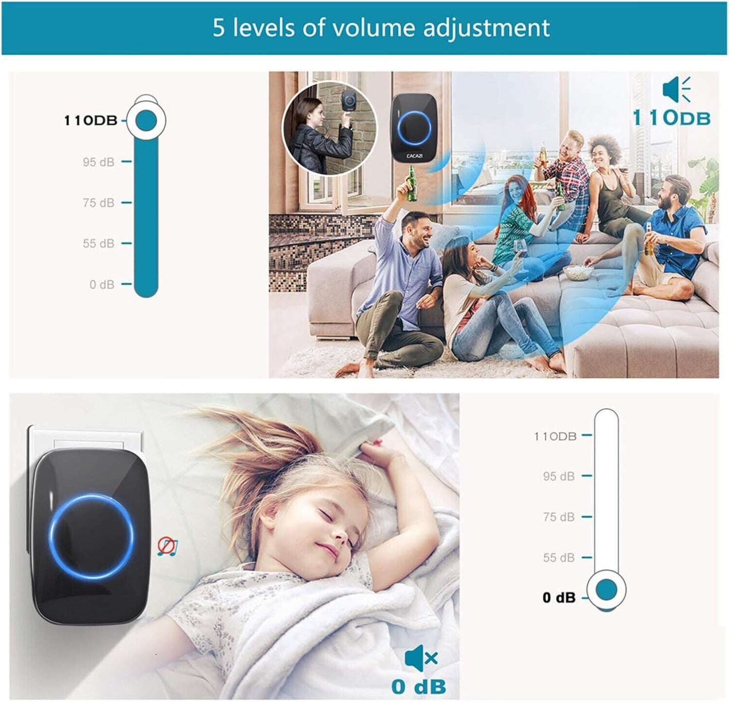 Style A Klingel 1-zu-1 - Speicher 58 Töne, Größe, Lautstärke 115 dB