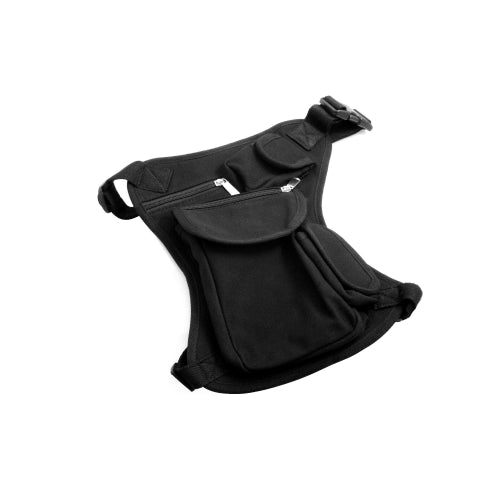 SYSTEM-S Multi Beintasche Tasche Hüfttasche Gürteltasche Beinbeutel Hip Bag in Schwarz