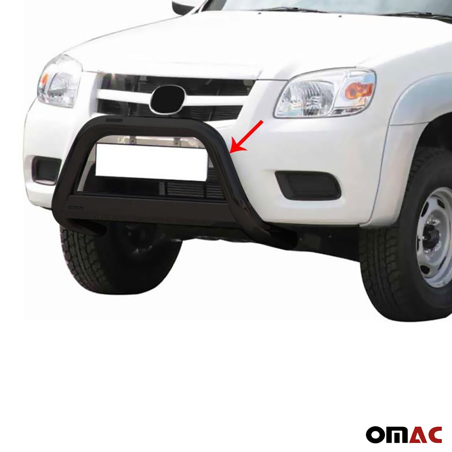 Bară de protecție/buton față pentru Mazda BT-50 2009-2012 ø63mm oțel negru protecție