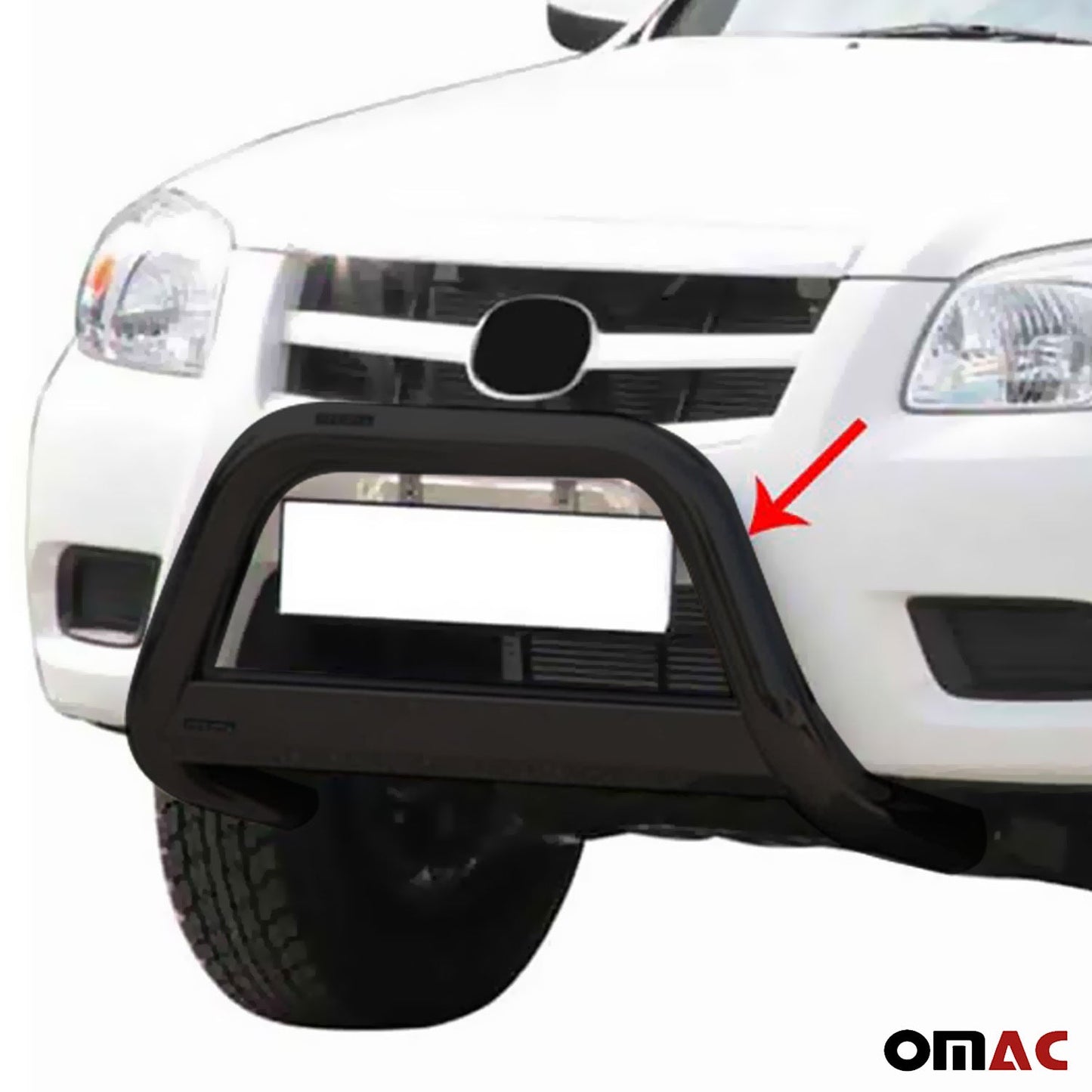 Bară de protecție/buton față pentru Mazda BT-50 2009-2012 ø63mm oțel negru protecție