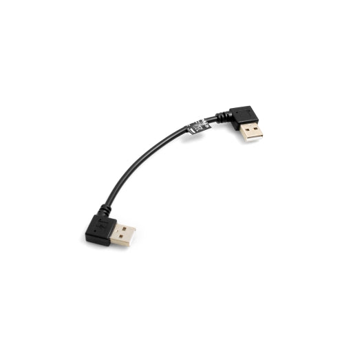 SYSTEM-S USB 2.0 Typ A rechts gewinkelt auf USB 2.0 Typ A links gewinkelt Ladekabel Datenkabel Verlängerungskabel 15 cm