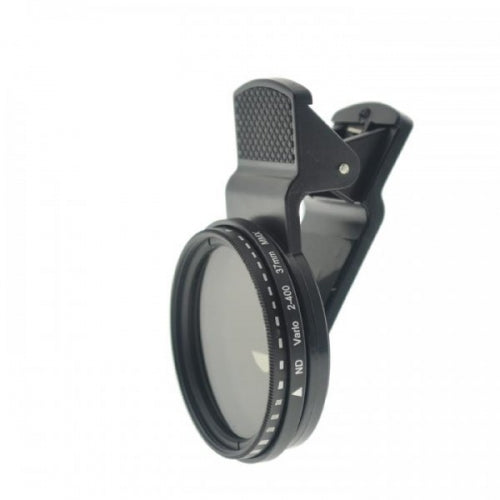 SYSTEM-S ND Vario Filter 37 mm Neutraldichtefilter Graufilter mit Clip für Smartphone