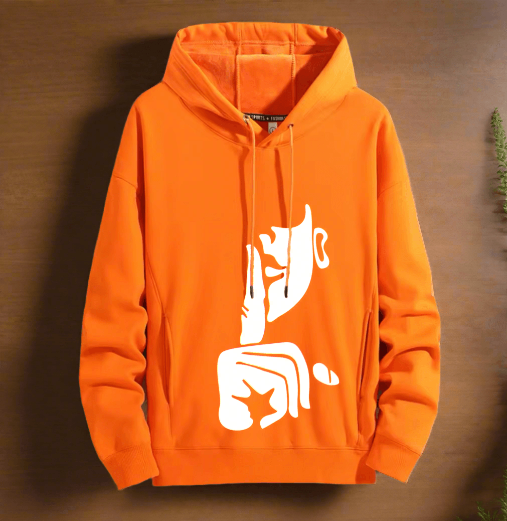 Silence Art hoodie Warm and Street Style