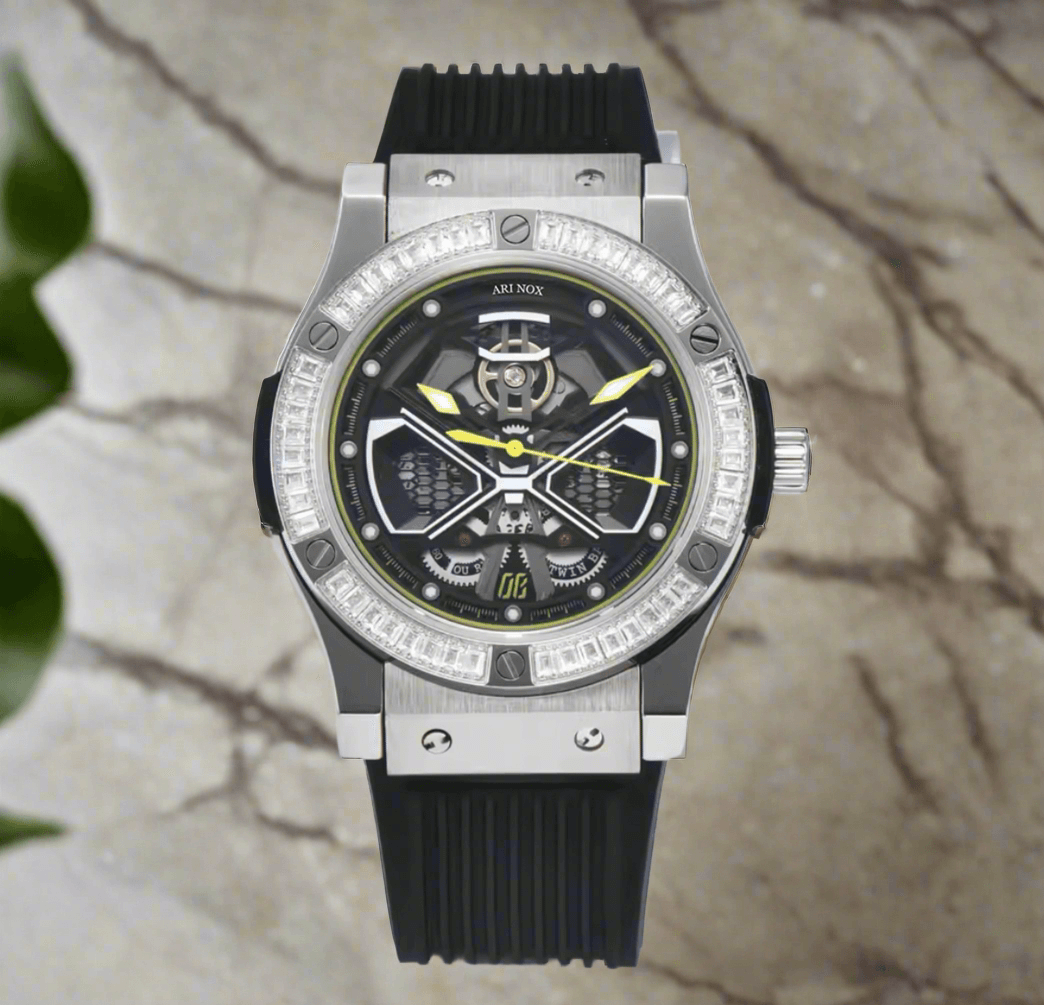 ARI NOX ,Knight sapphire glass Stainless Steel mechanical watch