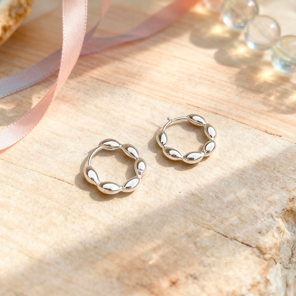 Cercei din argint 925, model rotund