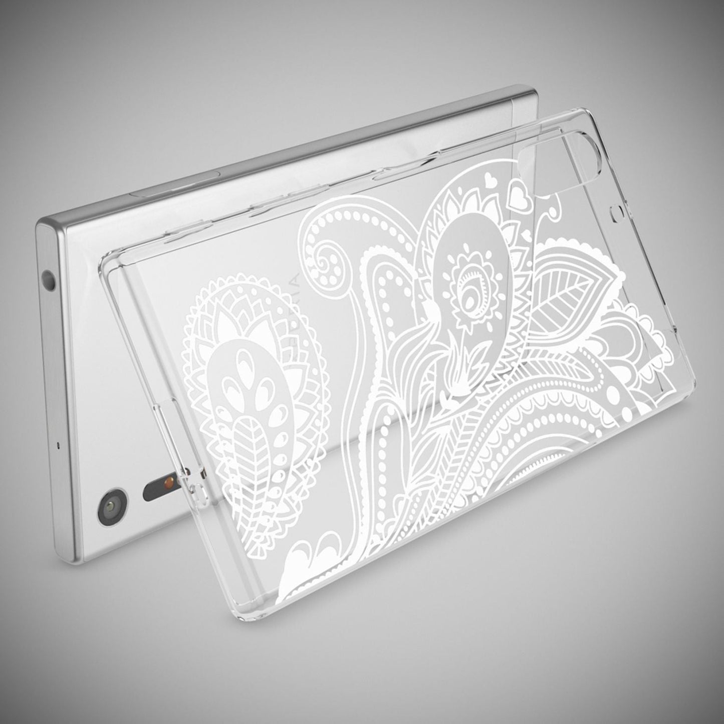 NALIA Sony Xperia XZ Hülle Motiv Case Transparent Muster - Silikon TPU Dünn Passgenau