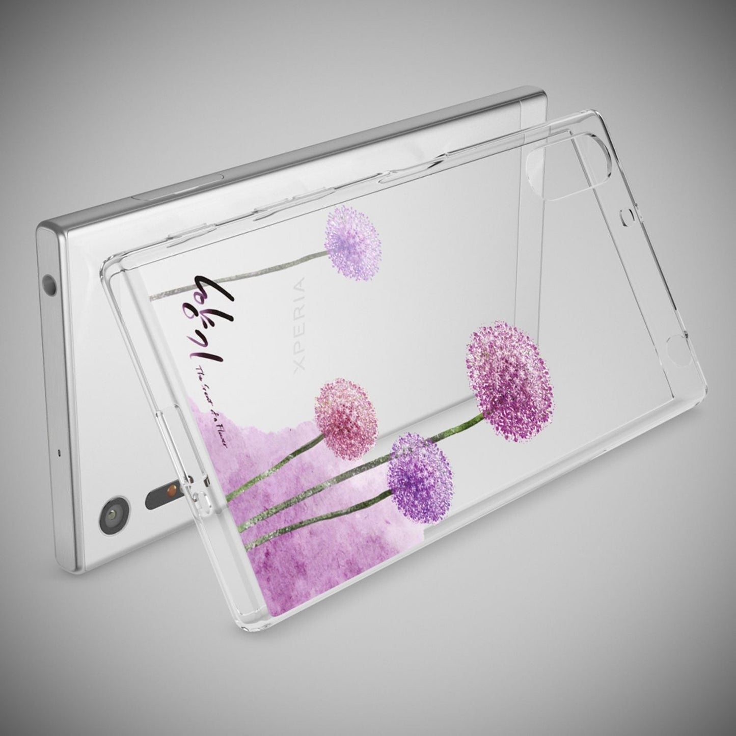 NALIA Sony Xperia XZ Hülle Motiv Case Transparent Muster - Silikon TPU Dünn Passgenau