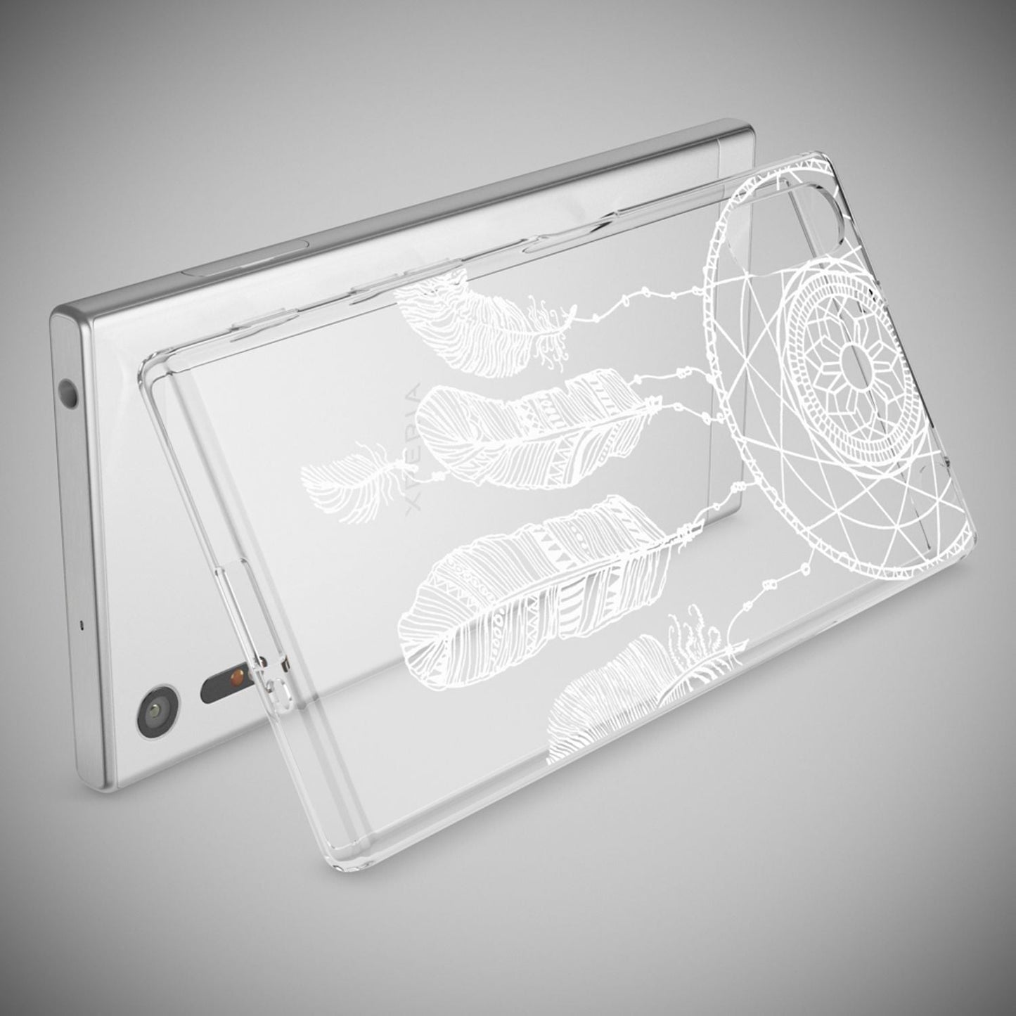 NALIA Sony Xperia XZ Hülle Motiv Case Transparent Muster - Silikon TPU Dünn Passgenau