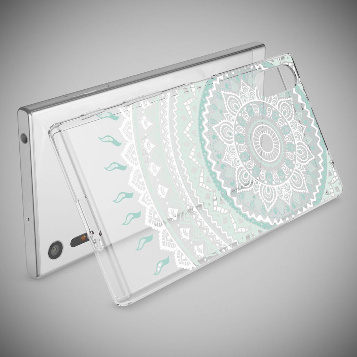 NALIA Sony Xperia XZ Hülle Motiv Case Transparent Muster - Silikon TPU Dünn Passgenau