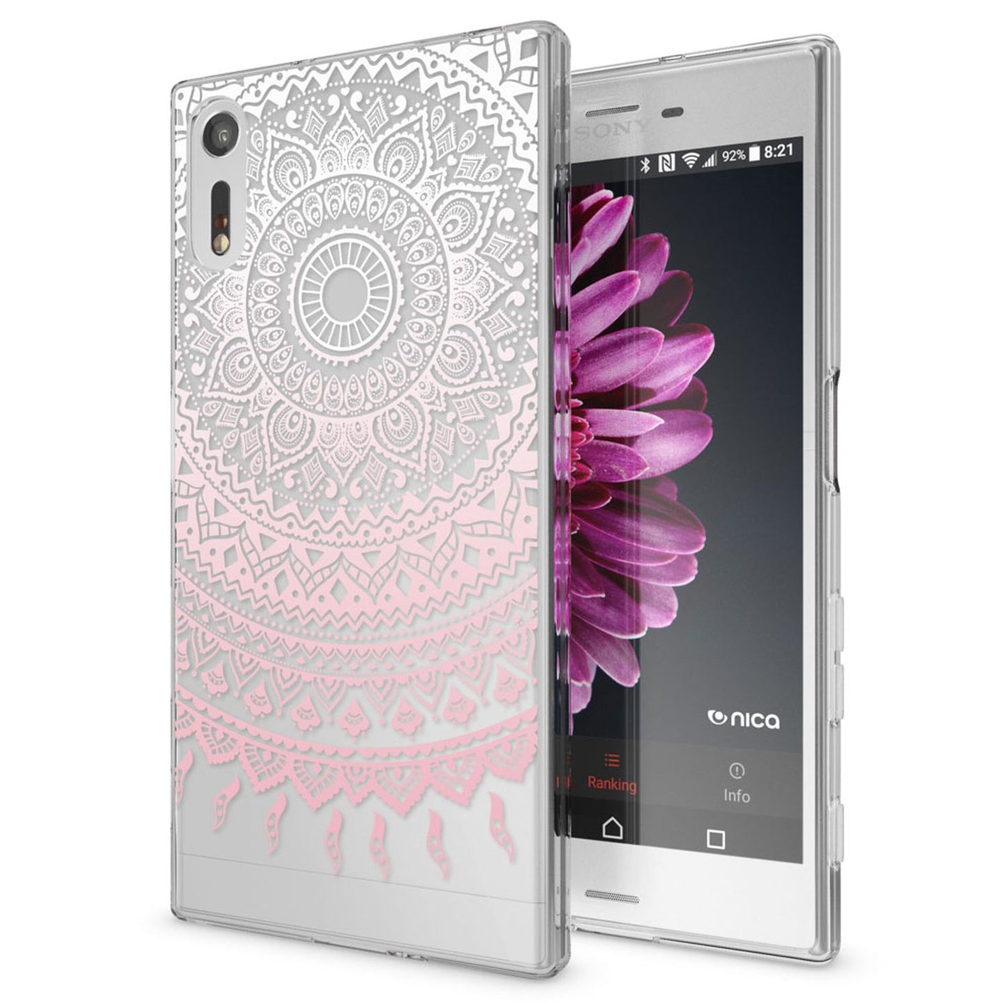 NALIA Sony Xperia XZ Hülle Motiv Case Transparent Muster - Silikon TPU Dünn Passgenau